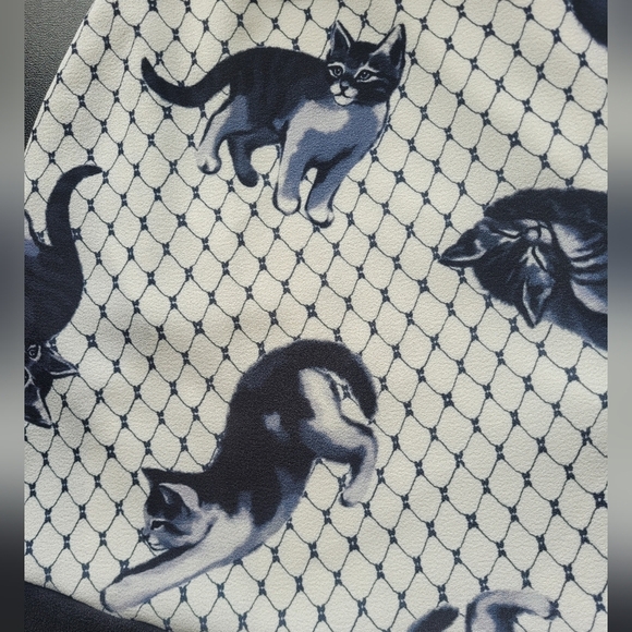 Smak Parlour Cat Print Dress, VGUC, Size L - Picture 6 of 8